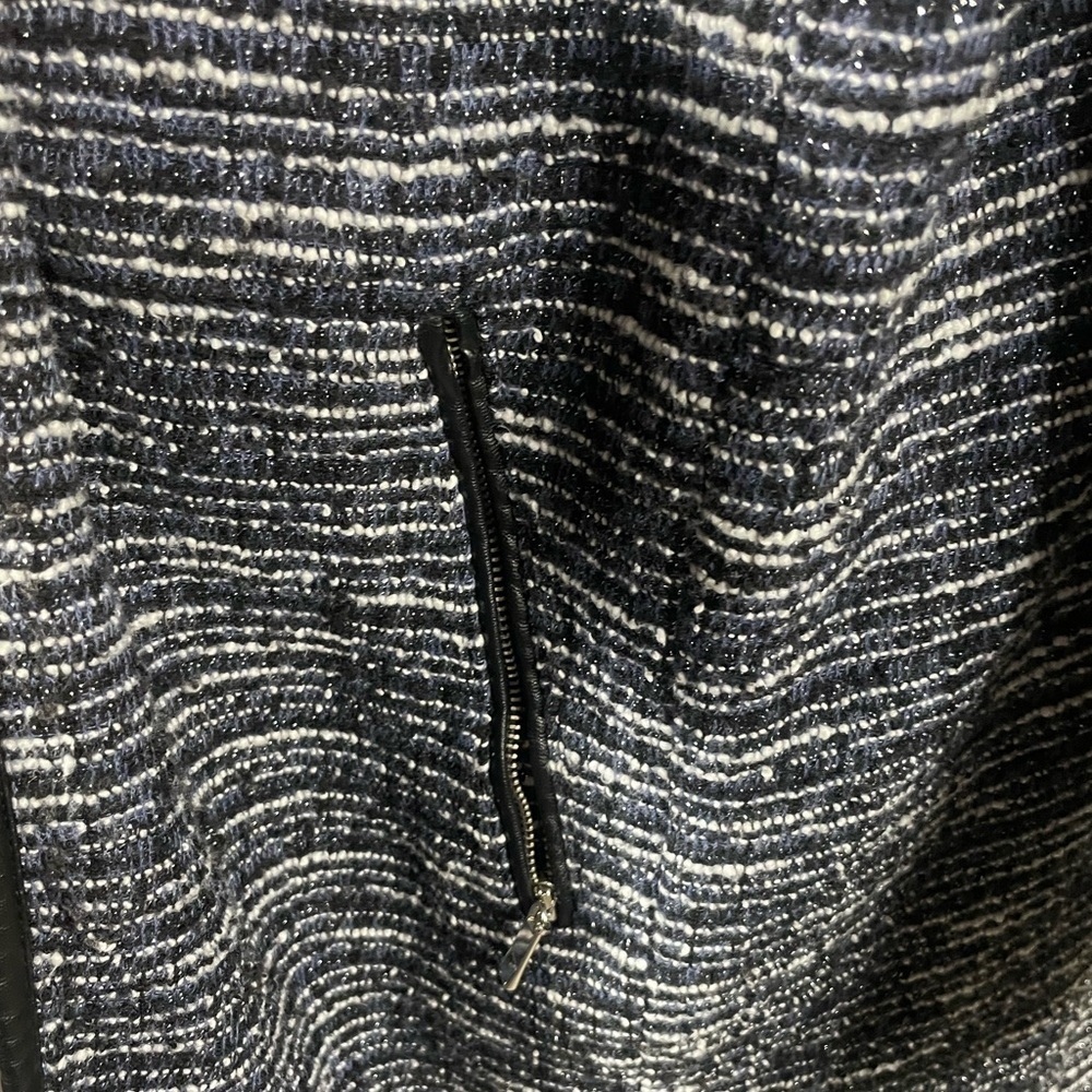 JM Collection Blazer Women's Marled Knit Grey Stripe Work Office Modern Size 2X - Picture 4 of 9